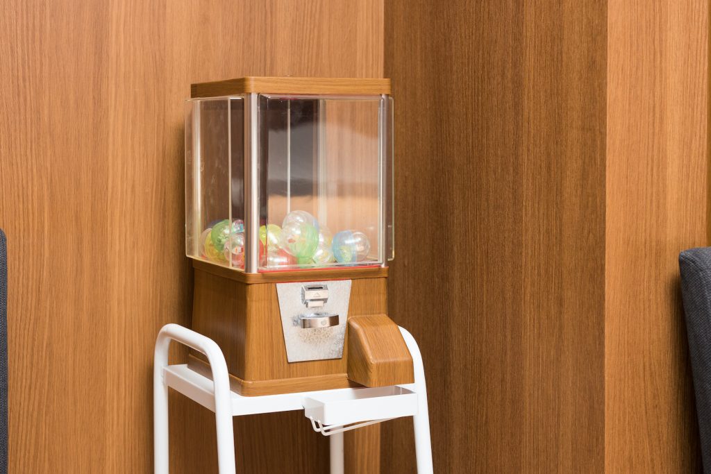 キッズクラブの景品：ガチャポン